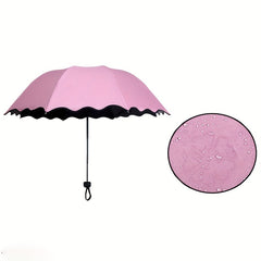 Water Blossom Flowering Folding Manual Umbrella