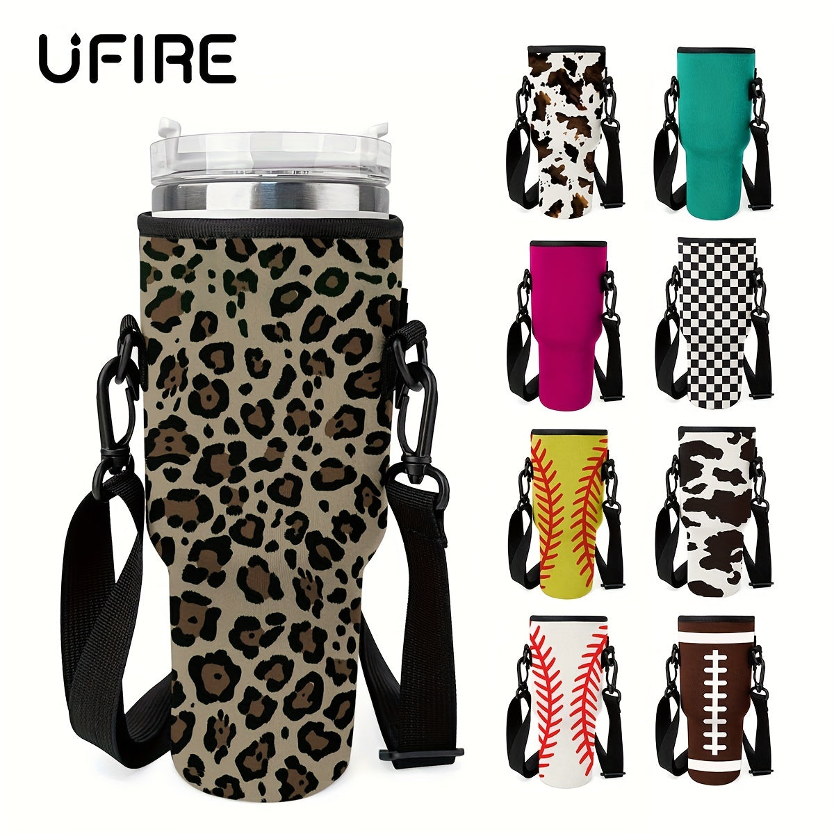 Insulated Fabric Cup Sleeve Water Bottle Holder Outdoor Sports Holder
