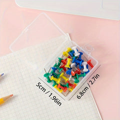 Colorful Thumbtack Pack Office Supplies