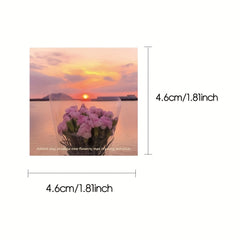 60pcs Sunset After Sunset High value Landscape Stickers DIY Waterproof Stickers