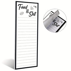 2pcs Magnetic List Notepad Funny Grocery List 50 Sheets
