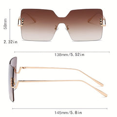 Y2K Vintage Gradient Sunglasses UV400 Sun Shades for Women