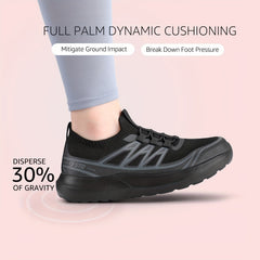 Women's Lace up Breathable Running Shoes Comfort Non slip Athletic Sneakers