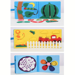 Children's Felt Puzzle Book 3D Baby Cloth Book Early Education Learning Board