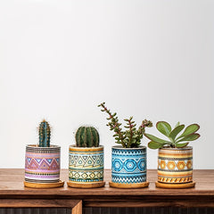 Nordic Style Ceramic Flower Pot for Succulents, Indoor and Outdoor Use