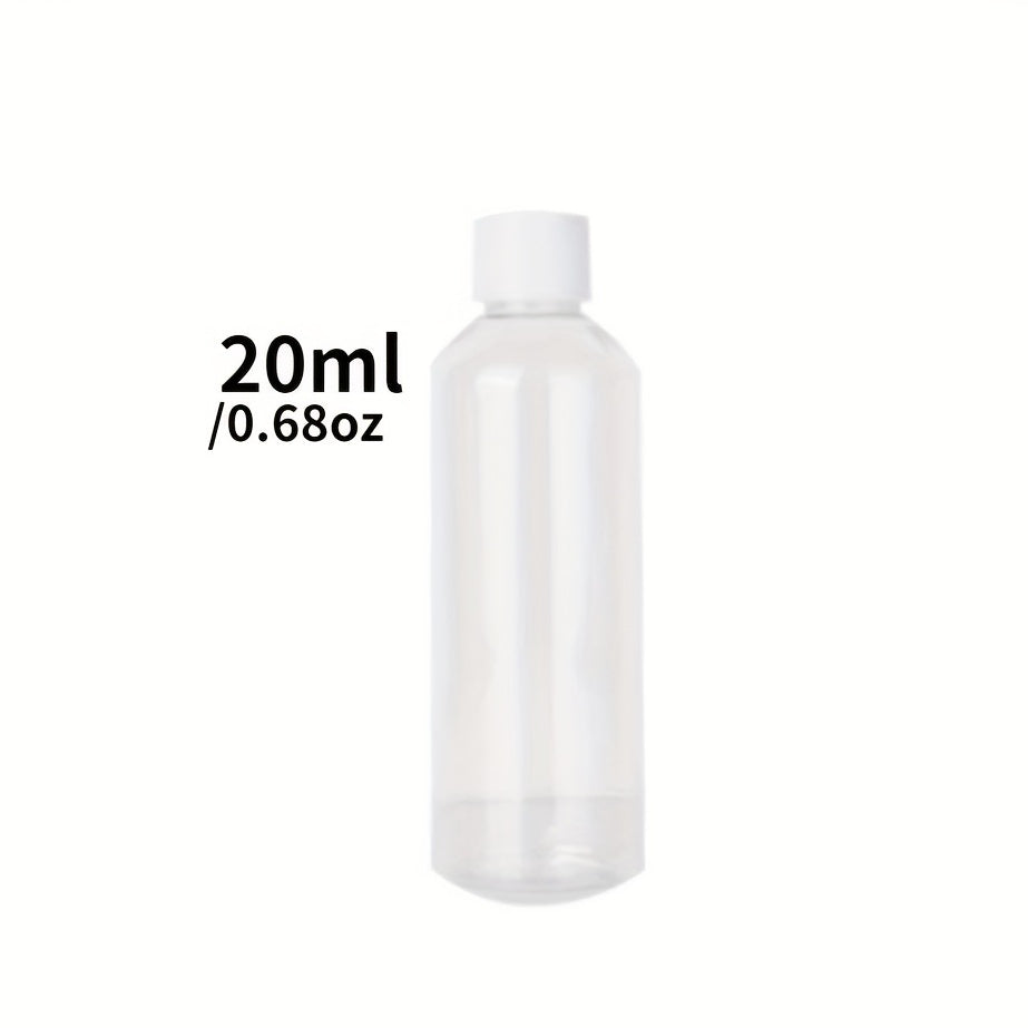3 Clear Plastic PET Bottles for Medicine in Various Sizes