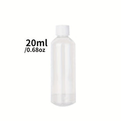 3 Clear Plastic PET Bottles for Medicine in Various Sizes