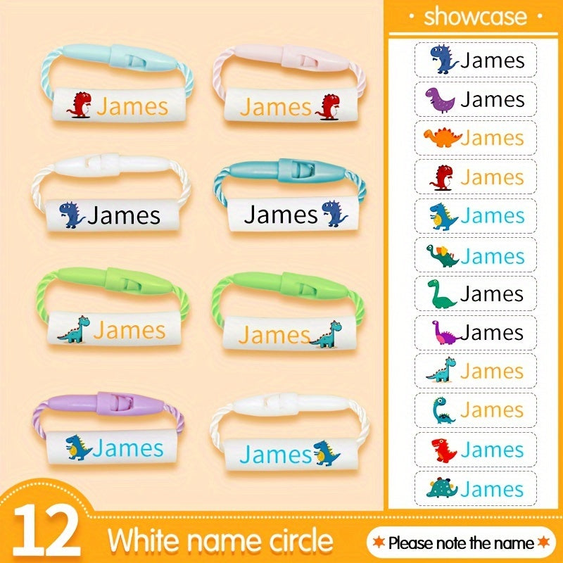 Dinosaur Style Name Ring Buckle Customized Waterproof Lanyard Buckle