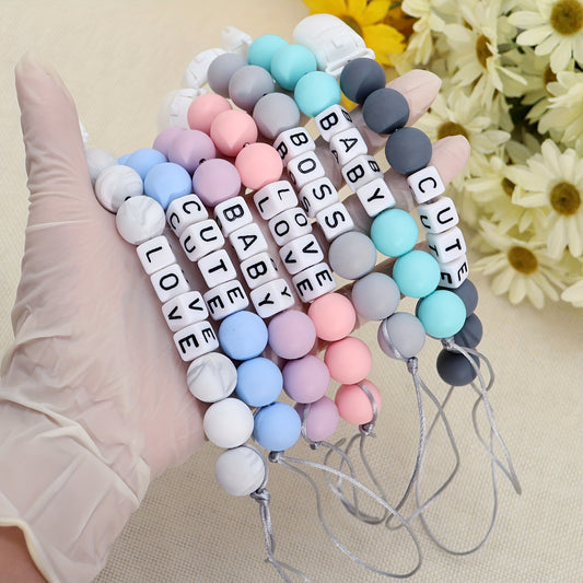 Personalized Pacifier Chain with Name for Boys & Girls - Easter Gift