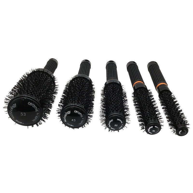 Round Brush Heat Conduction Hairbrush Comb Hairdressing Tool Set