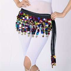 Sequin Belly Dance Hip Cover Skirt
