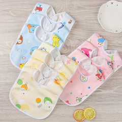 10pcs Baby Cotton Gauze Bibs Infant Boys Girls Burp Cloths