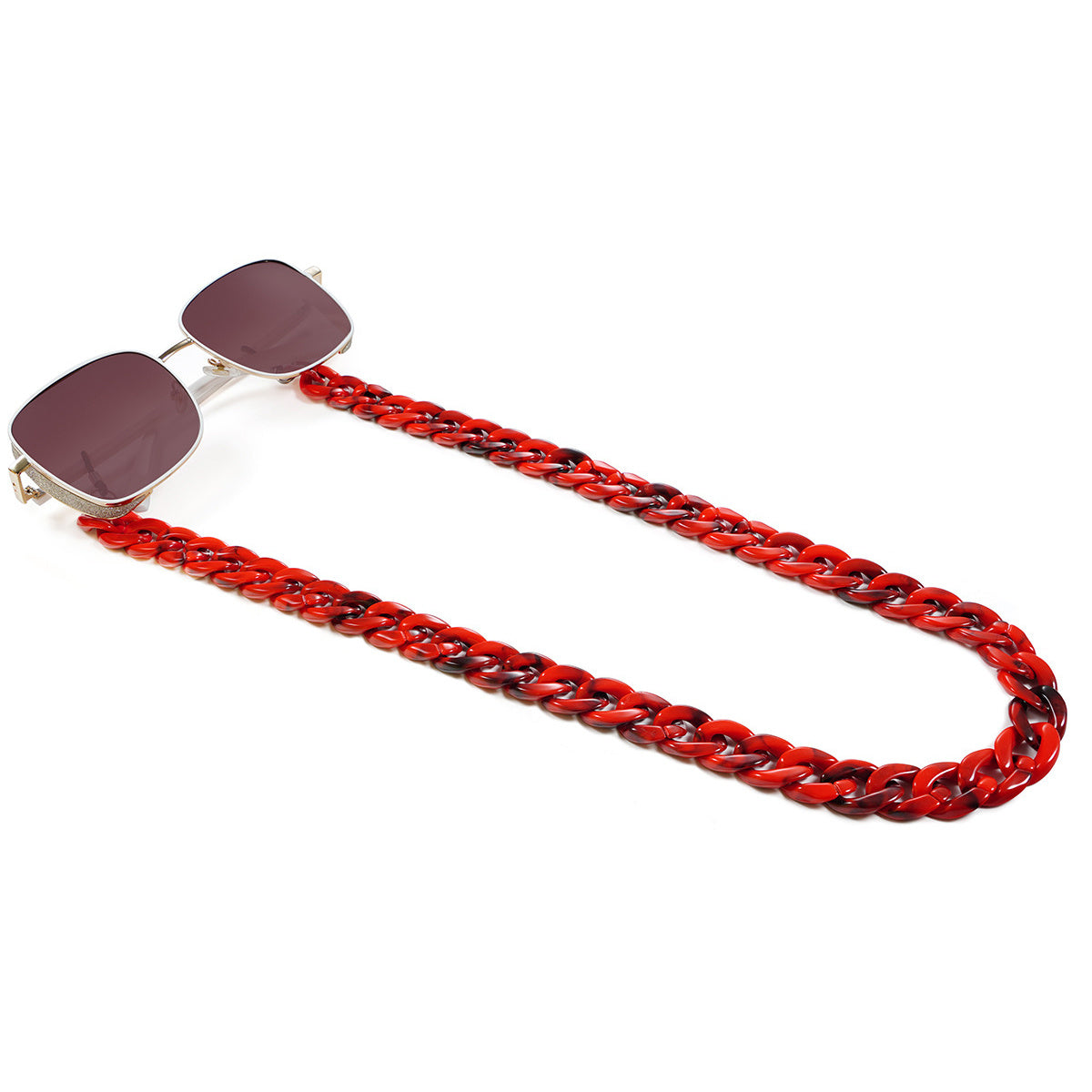 Tortoiseshell Amber Glasses Chain Solid Mask Chain Anti-drop Acrylic Rope