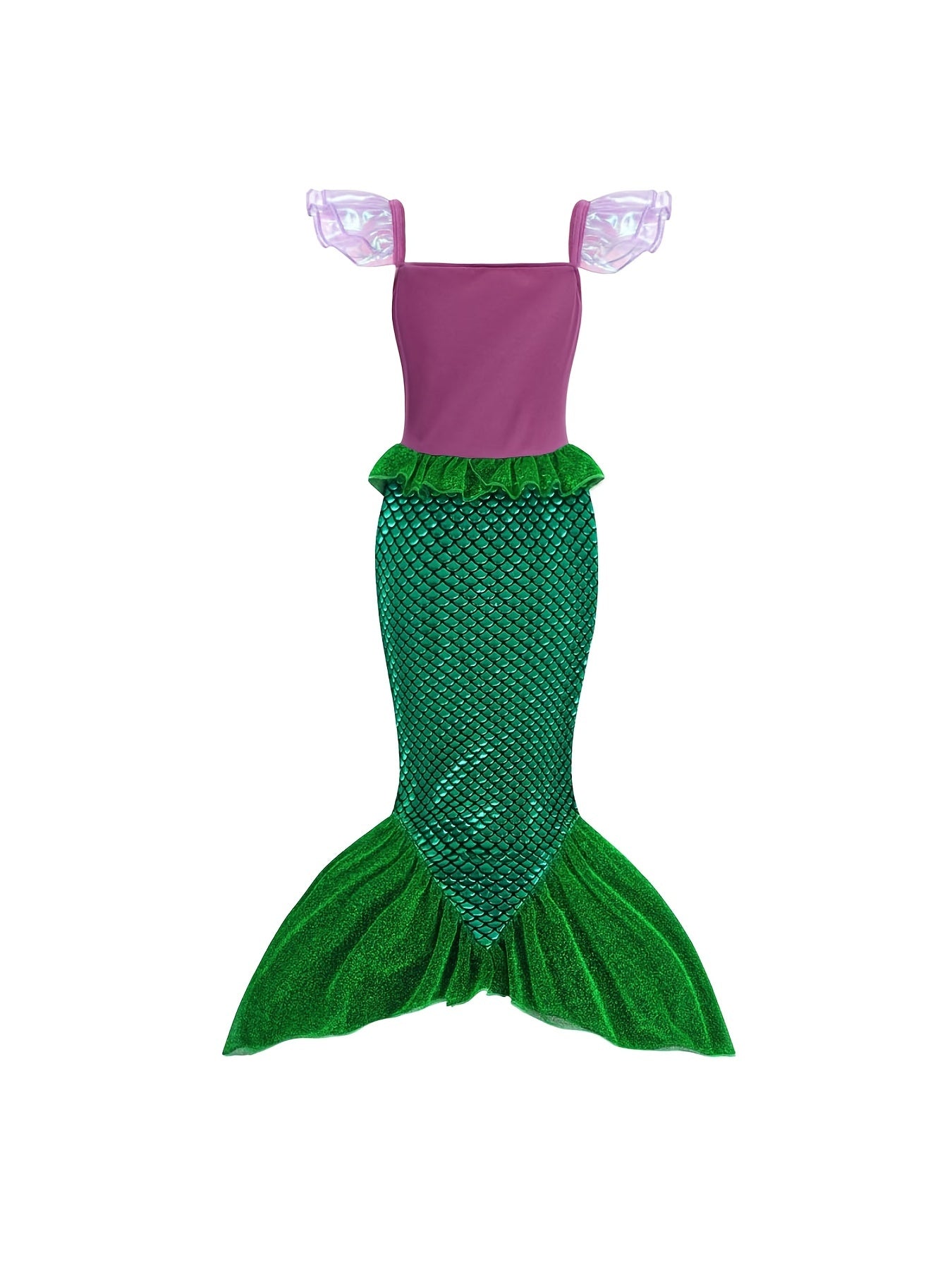 Little Mermaid Costume Halloween Princess Dress Cosplay Party