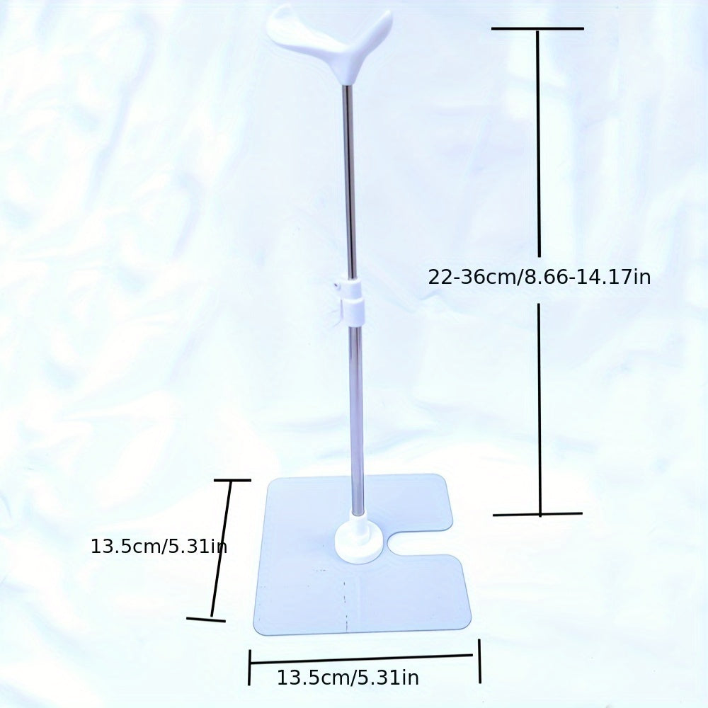 Stainless Steel BJD Doll Stand Doll Support Holder Silvery Gray