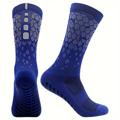 Men's Creative Pattern Mid Crew Sport Socks - Sweat Absorbing Nylon Blend