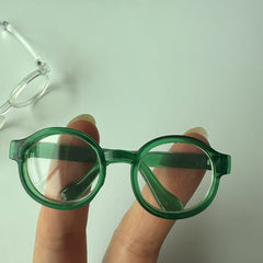 4pcs Doll Accessory Set Glasses in Pink Green for Dolls & Crafts