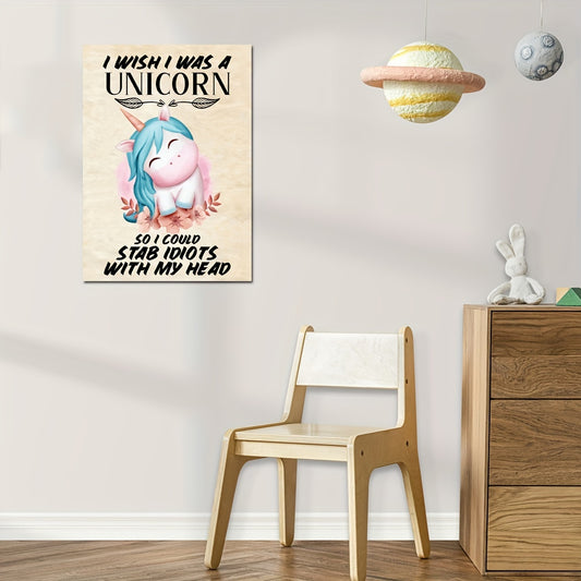 Modern Watercolor Unicorn Wall Stickers Room Decor
