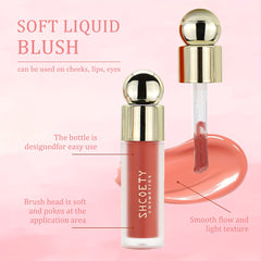 Matte Liquid Blush Lipstick Lip Glaze Blush Dual Purpose Liquid