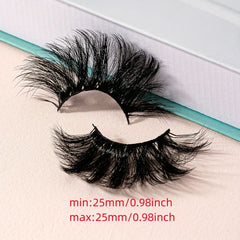25mm 8 Pair False Eyelashes 9D Cat Eye Fluffy Soft Lashes Thick Faux Mink