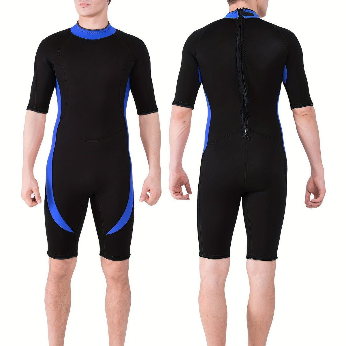 REALON 3mm Neoprene Diving Suit One Piece Short Sleeve Wetsuit