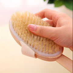 Detachable Long Handle Body Rubbing Shower Brush - Exfoliating Tool