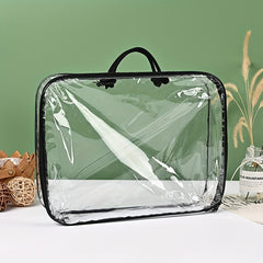 Transparent Portable PVC Zipper Wire Bag for Bed Products