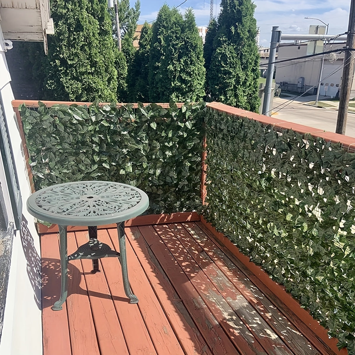 2pcs Artificial Ivy Privacy Fence Wall Screen Faux Ivy Vine Leaf Decoration