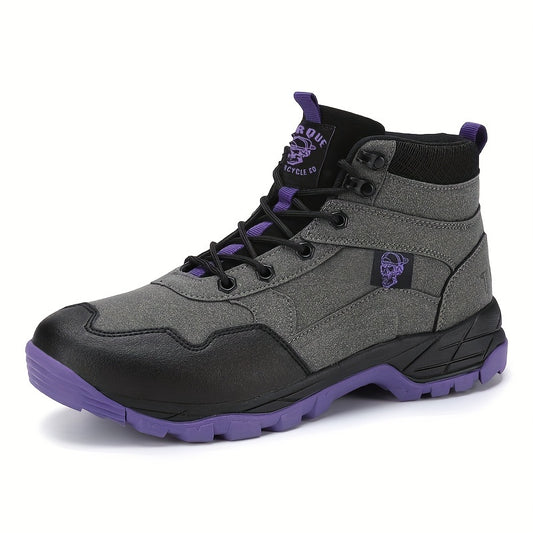 Men's Skull High Top Lace Up Sneakers Assorted Colors Outdoor Walking Shoes