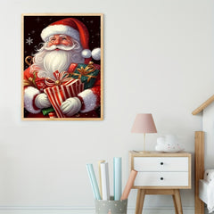 Santa Claus Canvas Poster Print Home Christmas Decoration Art