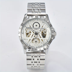 KUERST Mech. Watch Luminous Hollow Dial Waterproof Retro Wrist Watch