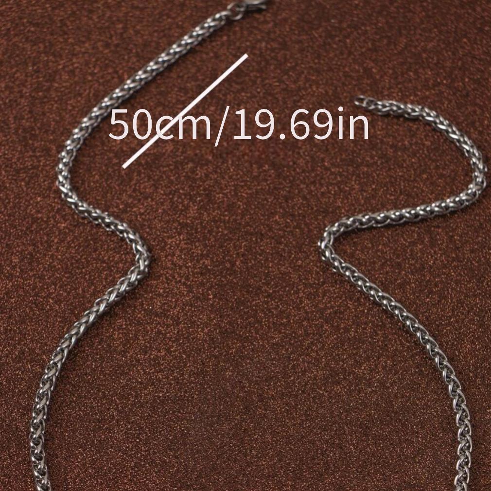 Men's Long Sleeve T Shirt Chain Silver Hip Hop Rock Necklace
