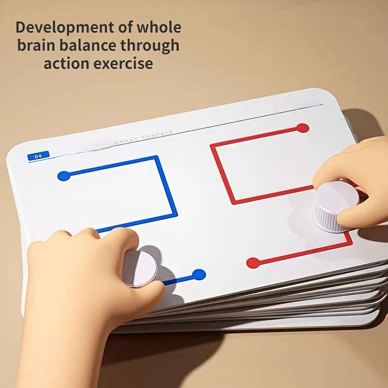 Brain Coordination Training Set 10pcs Double Side Three Difficulty Levels