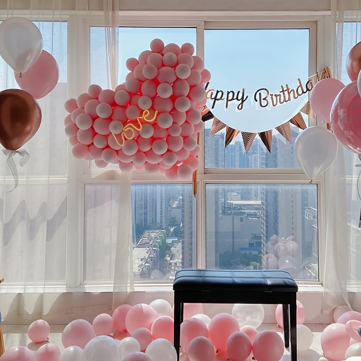 60pcs 12 Macaron Pink Balloons Light Pink Latex Balloons