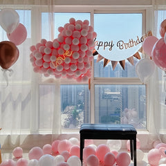 60pcs 12 Macaron Pink Balloons Light Pink Latex Balloons
