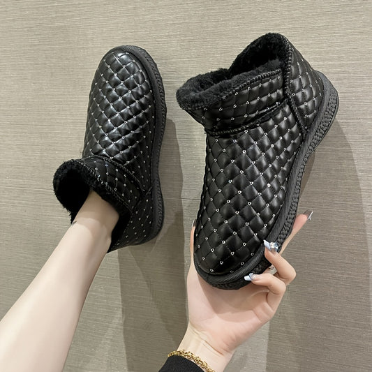Cozy Short Boot Slip On Winter Snow Shoes Women's Footwear