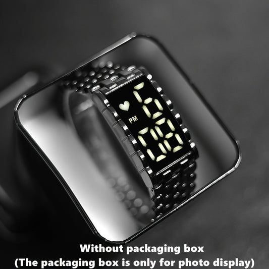 Men's LED Electronic Watch Large Dial Alloy Wrist Watch