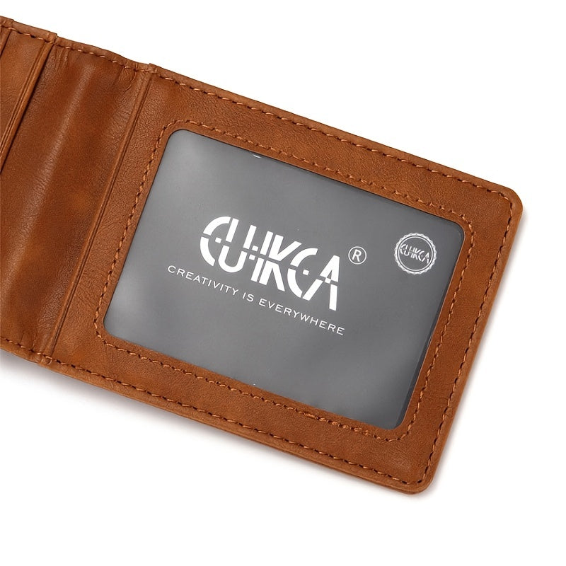 Men's RFID PU Leather Slim Anti-theft Wallet