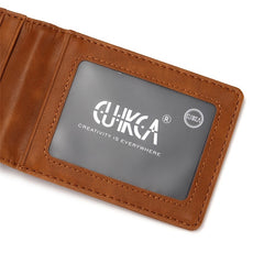 Men's RFID PU Leather Slim Anti-theft Wallet