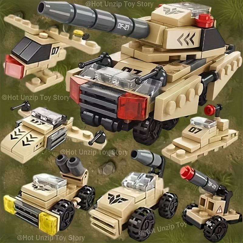 6in1 Missile Car Assembly Building Blocks - Educational Toys