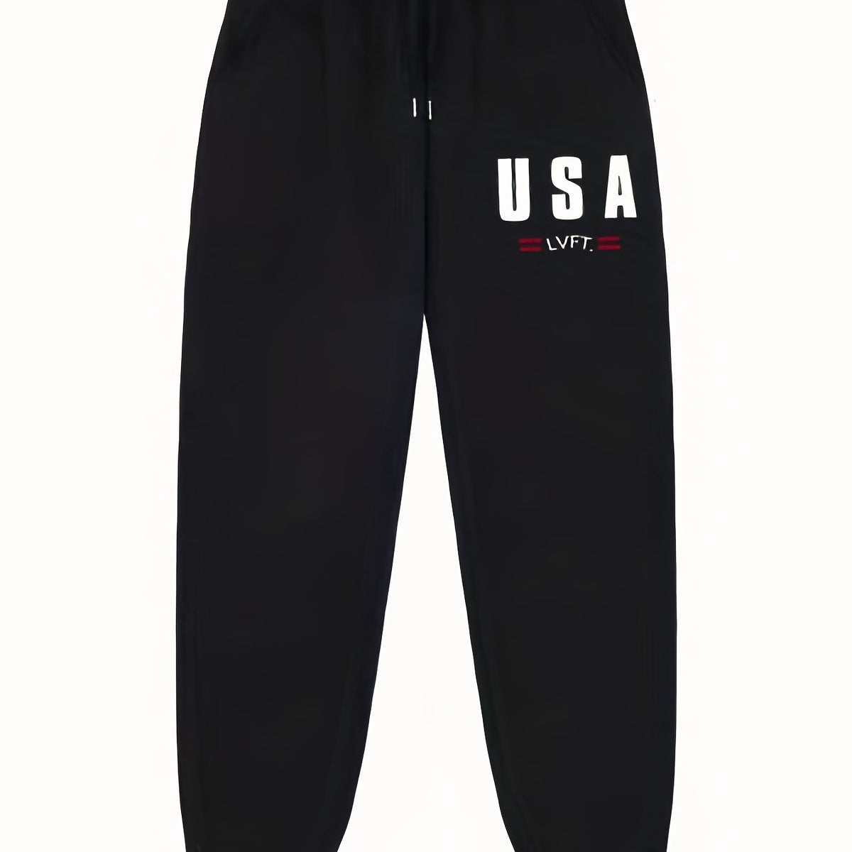 Pattern Print Men's Pants Drawstring Active Stretch Trousers