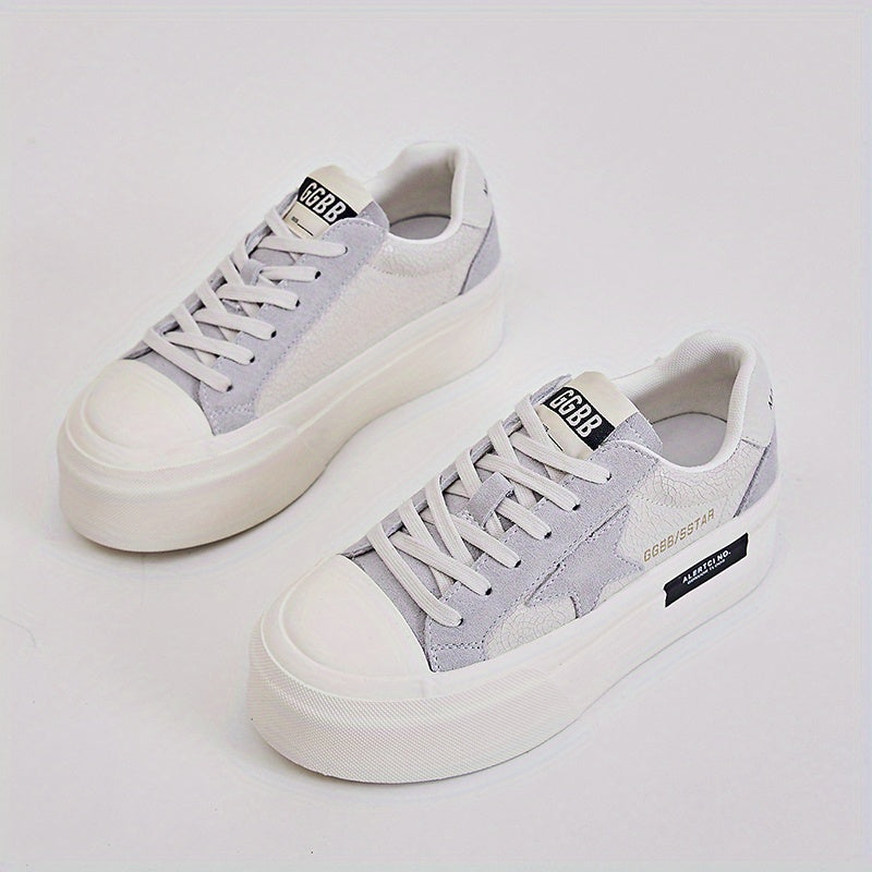 Women's Chunky Sport Shoes with Star Pattern
