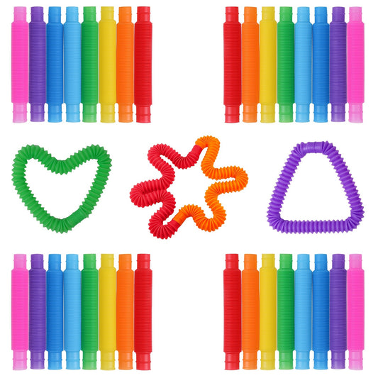 DIY Elastic Tube Toys in Random Colors Stretchable and Colorful for Kids Parties