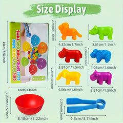 Edutainment Animal Toy Counting Sorting Bowl Learning Set