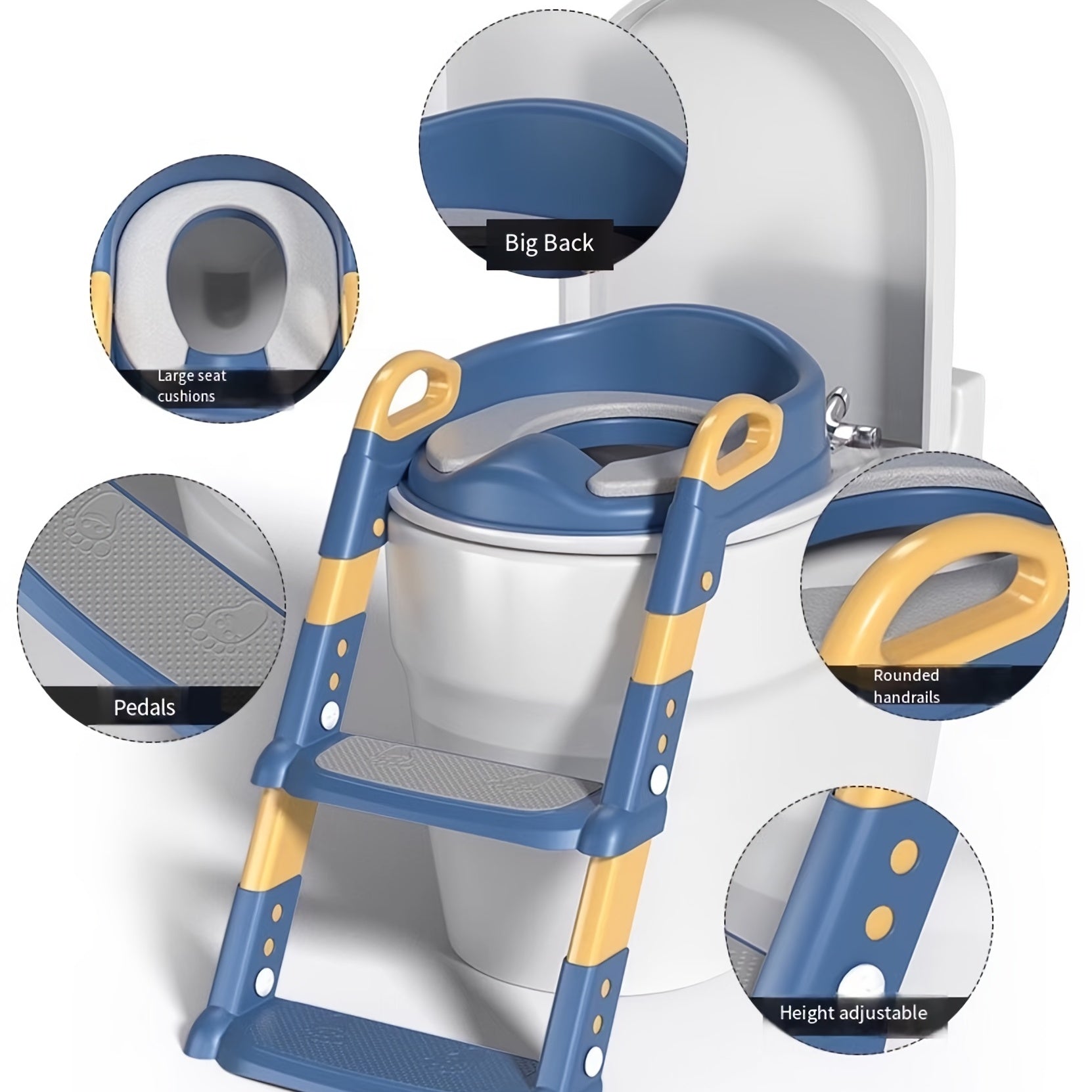 Foldable Toilet Step Stool for Kids Easy Toilet Training