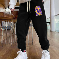 Men's Basketball Player Pattern Joggers Casual Loose Fit Sweatpants