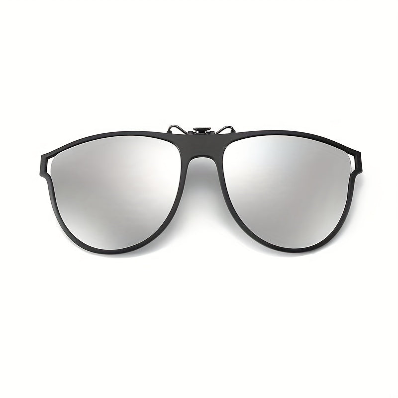 Polarized Clip On Sunglasses UV Protection Flip Up Glasses for Men