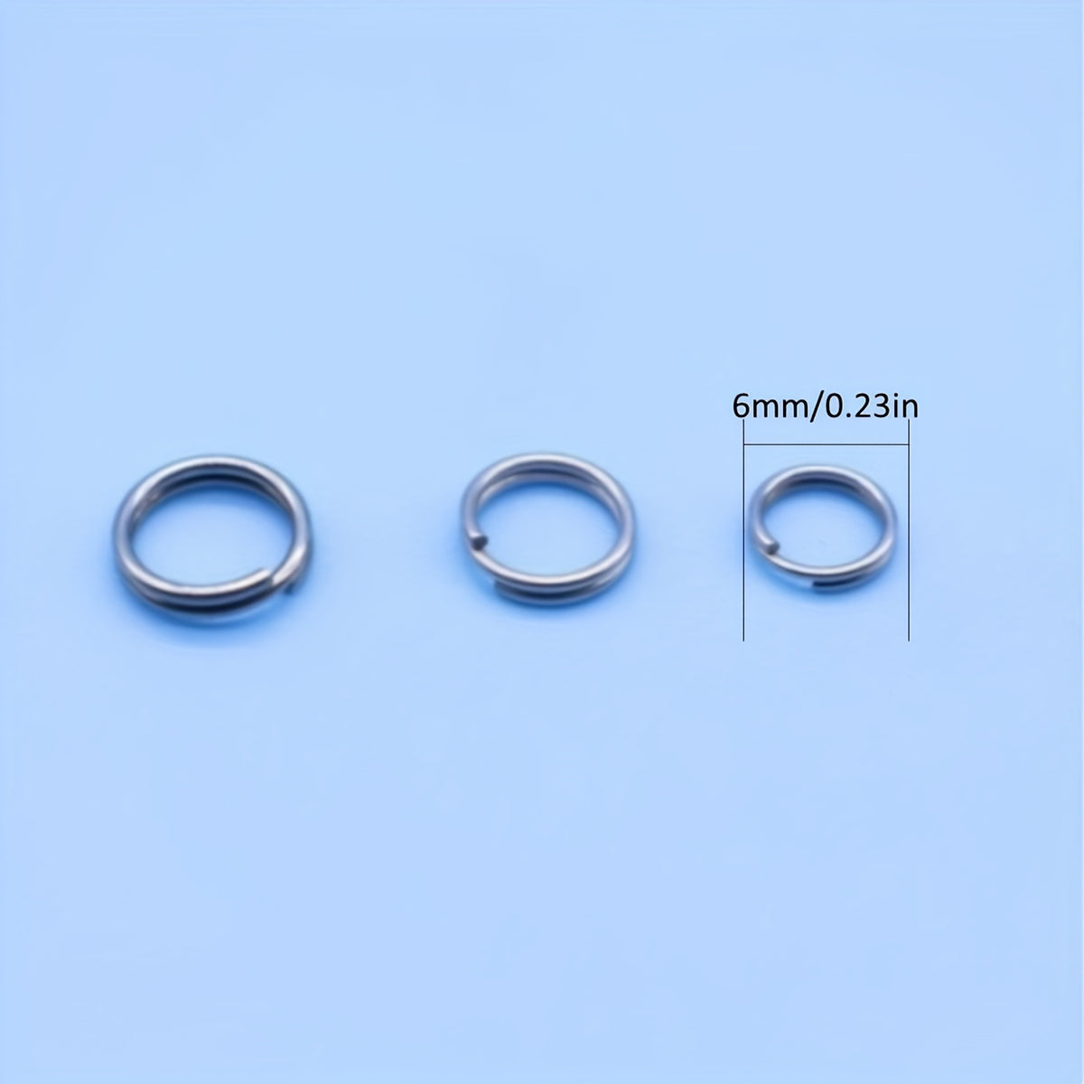 100pcs Stainless Steel Open Rings For Lures Fishing Accessories