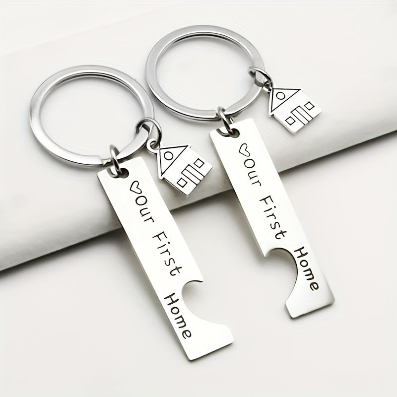 1 Pair Home Keychain Pendant Creative Decoration For Car Backpack Wallets