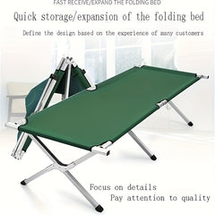 Portable Single Folding Bed for Office Nap and Camping - 1pc